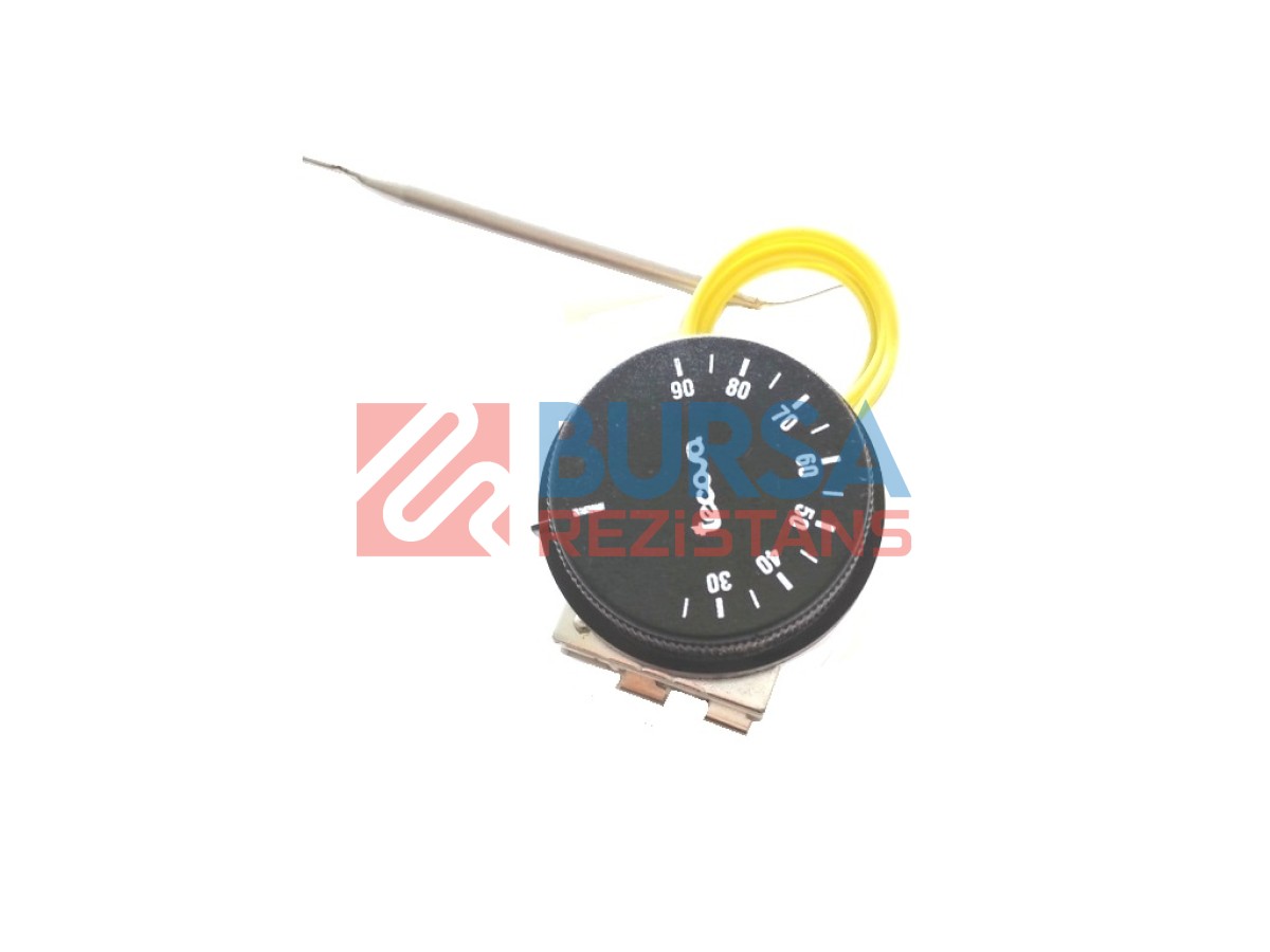 30-90Cº Tek Kontak Gazlı Termostat