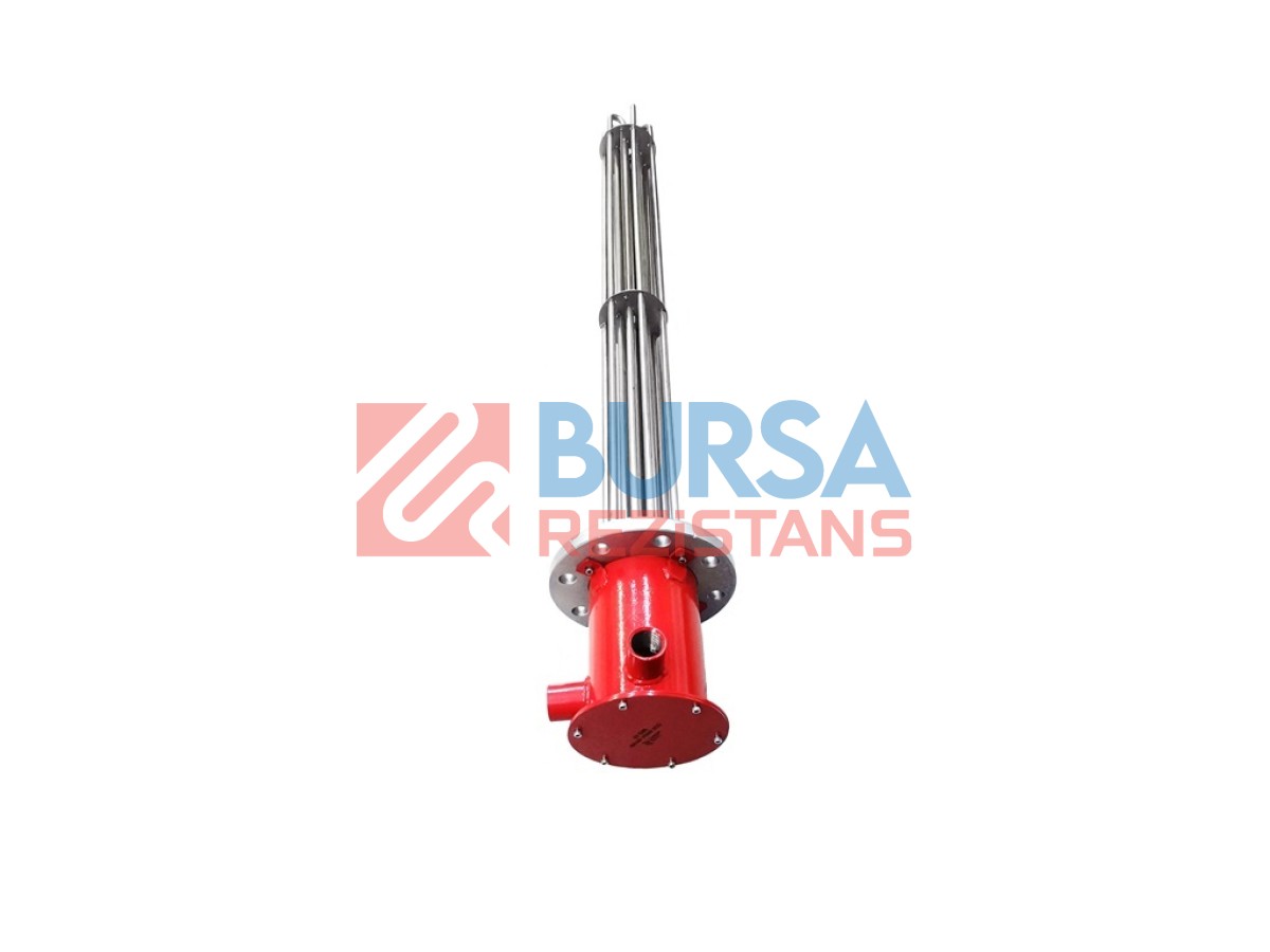 DN-100 Flanşlı Daldırma Rezistans 22KW